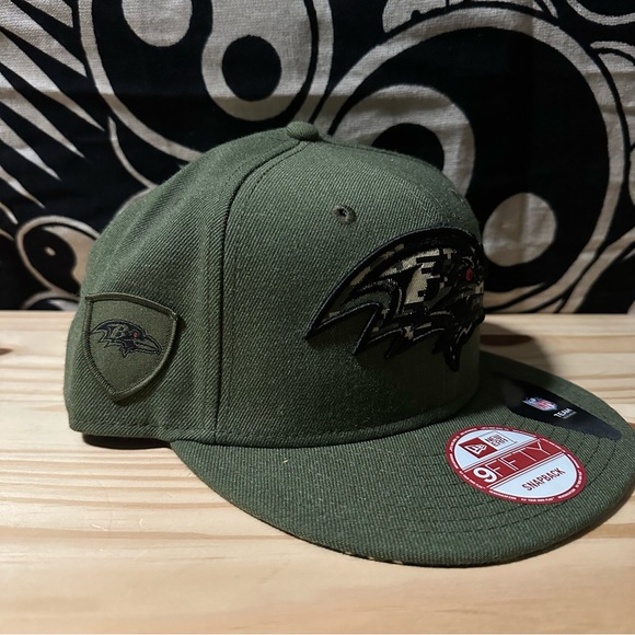 Baltimore Ravens Military Salute Limited Edition New Era Snap Back Hat - Picture 3 of 5